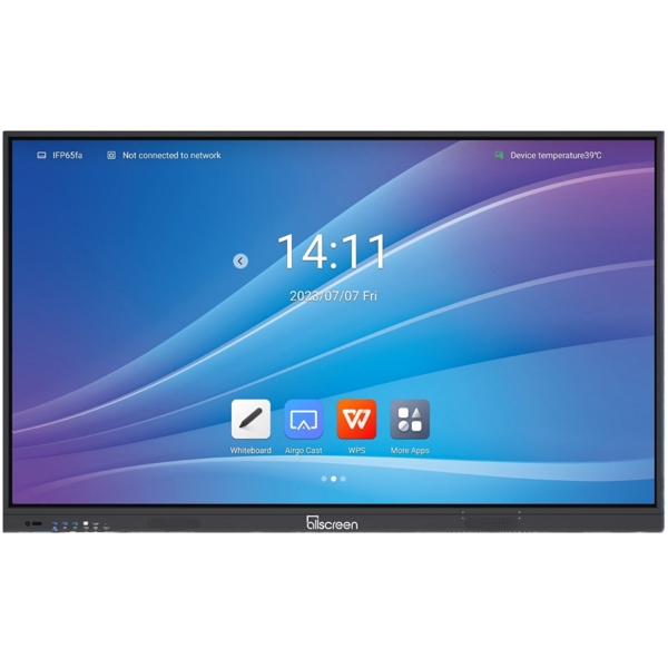 Allscreen DW65HQV100 T Series, 65”, Android 12, RAM 4GB, 32GB, Smart Board, Black