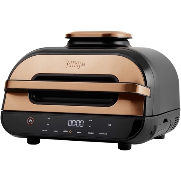 Ninja AG551EUCP Foodi Max Health, 2460W, 3.8L, Grill And Air Fryer, Gold/Black