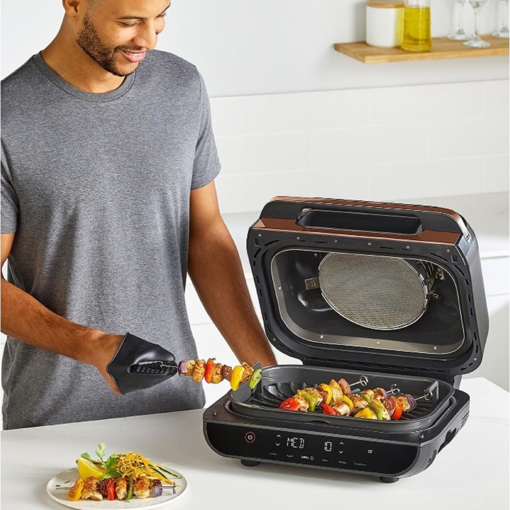 Ninja AG551EUCP Foodi Max Health, 2460W, 3.8L, Grill And Air Fryer, Gold/Black
