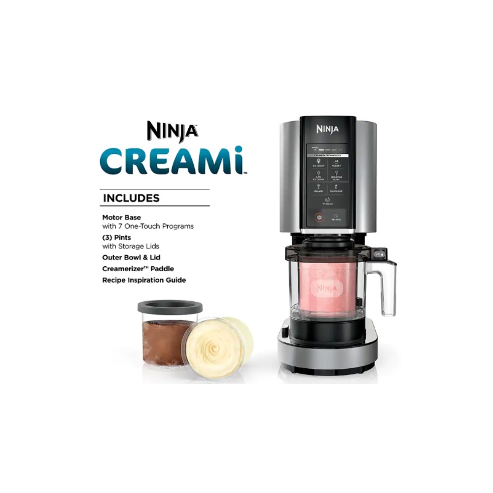 ნაყინის აპარატი Ninja NC300EU CREAMi, 800W, 437Ml, Ice Cream Maker, Silver