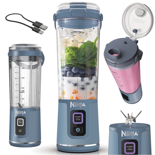 Ninja BC151EUNV Blast, 532Ml, Blender, Blue/Black