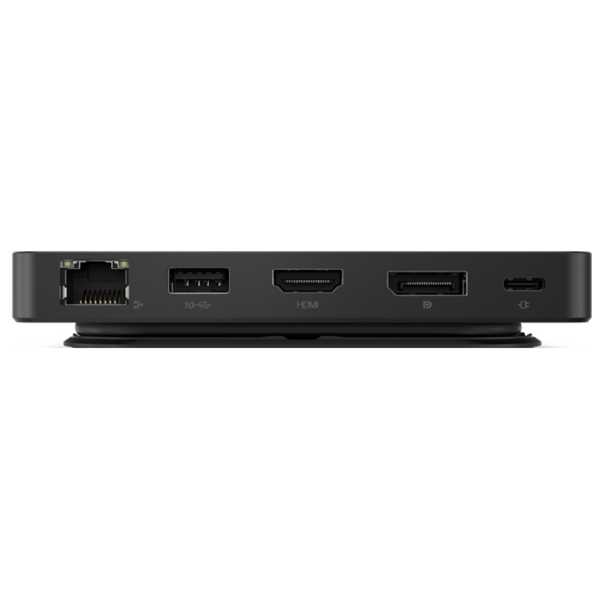 USB-C ჰაბი Lenovo 40B90100EU, HDMI, DP, USB, USB-C, Lan, Dual Display Travel Dock, Black