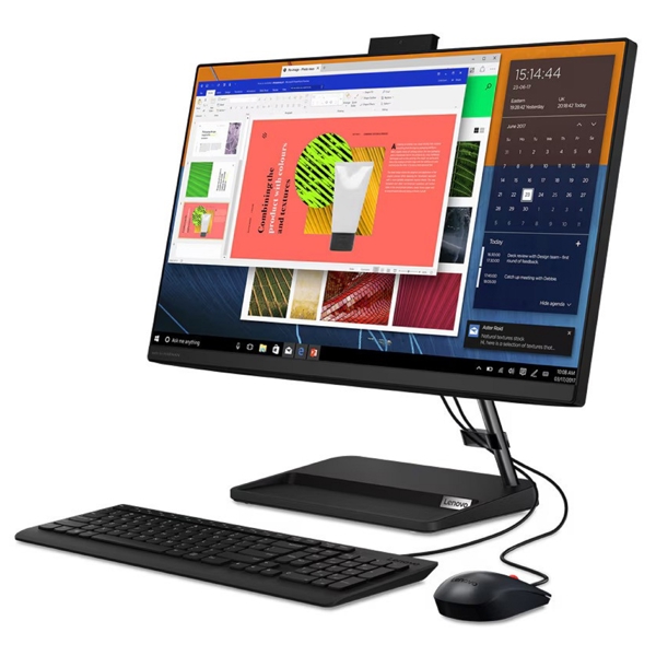 All In One კომპიუტერი Lenovo F0G100TSRK IdeaCentre, 23.8", Ryzen 7-7730U, 16GB, 512GB SSD, Integrated, Black