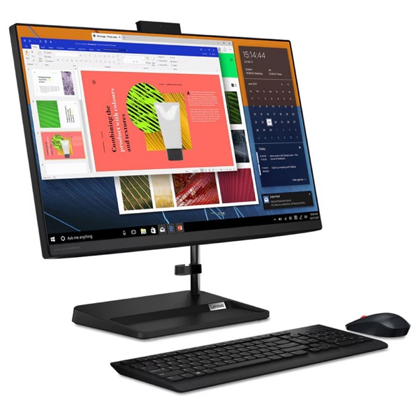 All In One კომპიუტერი Lenovo F0G100TSRK IdeaCentre, 23.8", Ryzen 7-7730U, 16GB, 512GB SSD, Integrated, Black