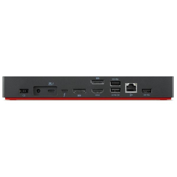 Lenovo 40B00135EU ThinkPad, USB-C, Thunderbolt 4, RJ45, 3.5mm, HDMI, DisplayPort, USB, Universal Thunderbolt 4 Dock, Black