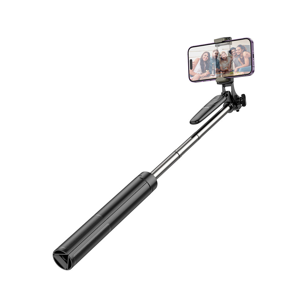 სელფის ჯოხი Hoco K19 SOUL, Bluetooth, Live Broadcast Holder, Black