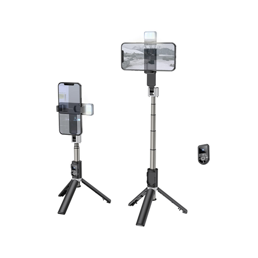 სელფის ჯოხი Hoco K16, Bluetooth, Live Broadcast Holder, Black