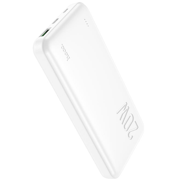 პორტატული დამტენი Hoco 6931474761026 J87 Tacker, 10000mAh, USB, Type-C, Power Bank, White