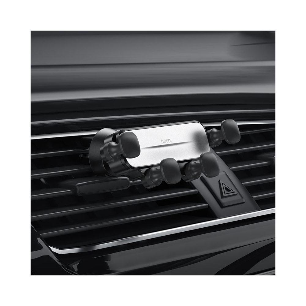 მობილურის დამჭერი Hoco 6931474762054 CA102, Phone Holder, Black/Silver