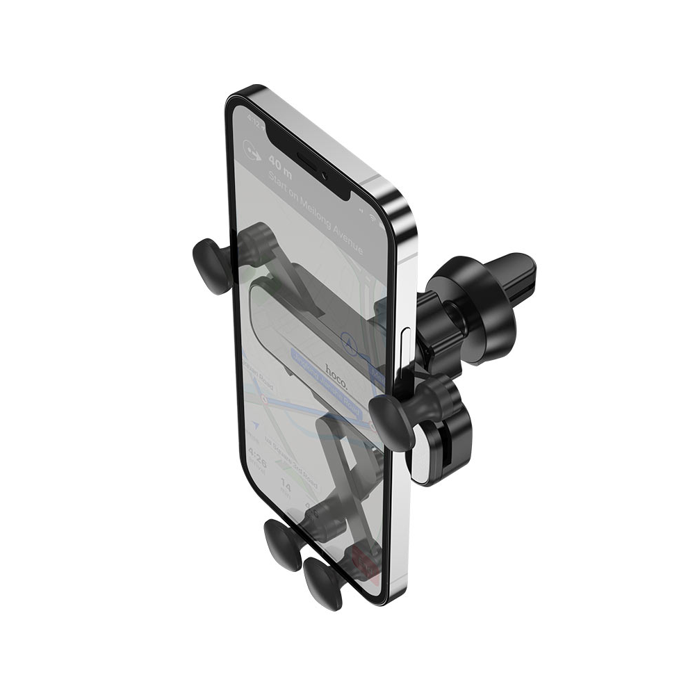 მობილურის დამჭერი Hoco 6931474762054 CA102, Phone Holder, Black/Silver