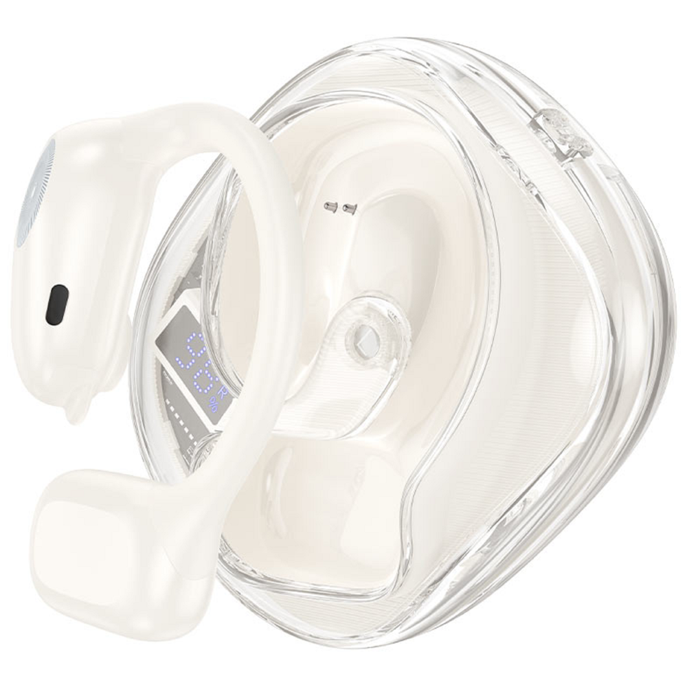 ყურსასმენი Hoco 6942007619158 EA3 Talent, Earbuds, Wireless, Bluetooth, Milky White