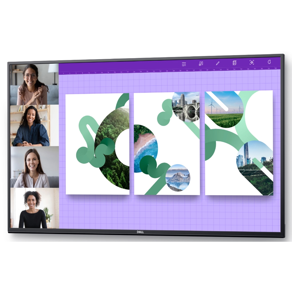 Dell 210-BJKC P5524Q, 55", Conference Monitor, 4K UHD, VA, USB, VGA  DP, HDMI, RS-232, LAN, Black