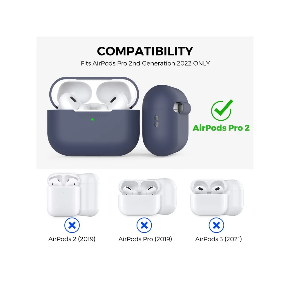 ყურსასმენის ქეისი TVC 680901844H, Apple AirPods Pro 2, Headphone Case, Blue