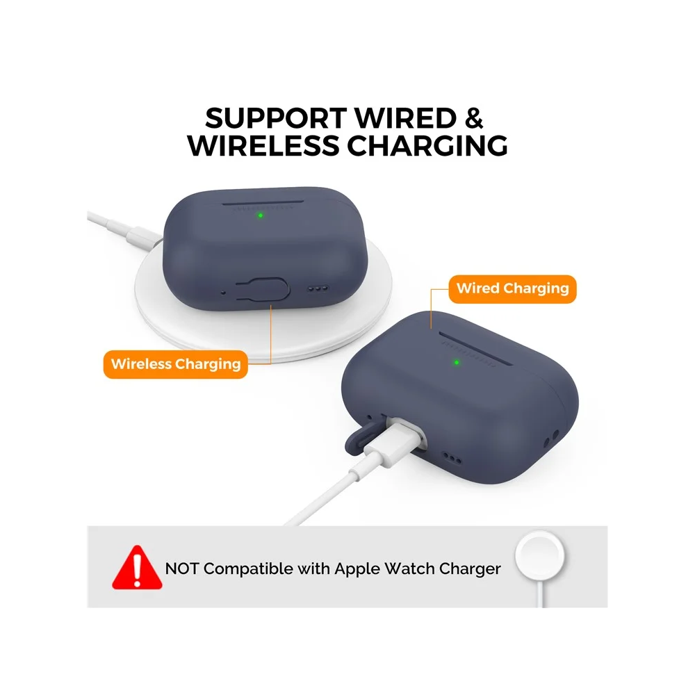 ყურსასმენის ქეისი TVC 680901844H, Apple AirPods Pro 2, Headphone Case, Blue