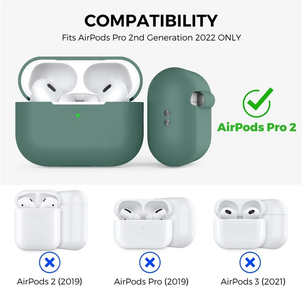 TVC 680901844F, Apple AirPods Pro 2, Headphone Case, Green