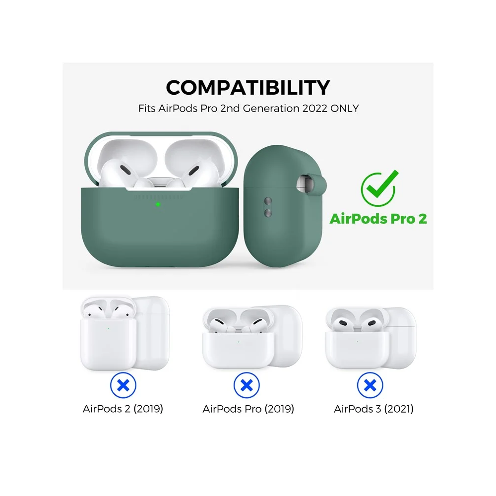TVC 680901844F, Apple AirPods Pro 2, Headphone Case, Green