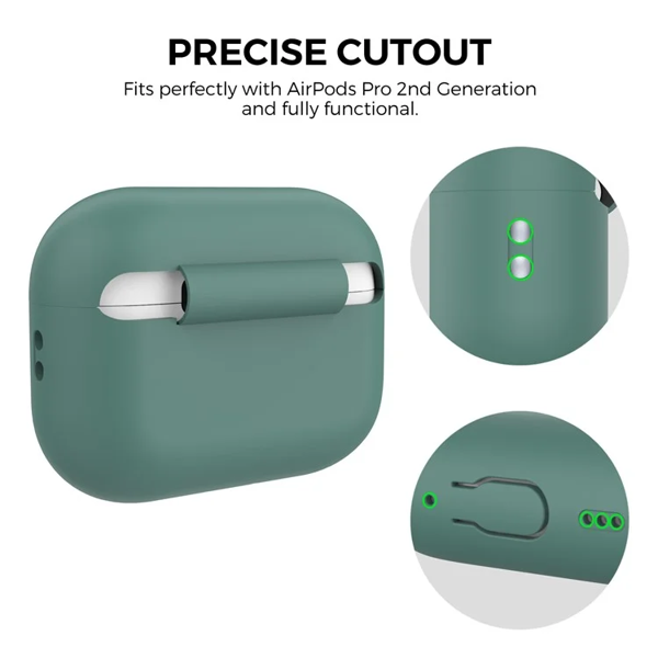 TVC 680901844F, Apple AirPods Pro 2, Headphone Case, Green