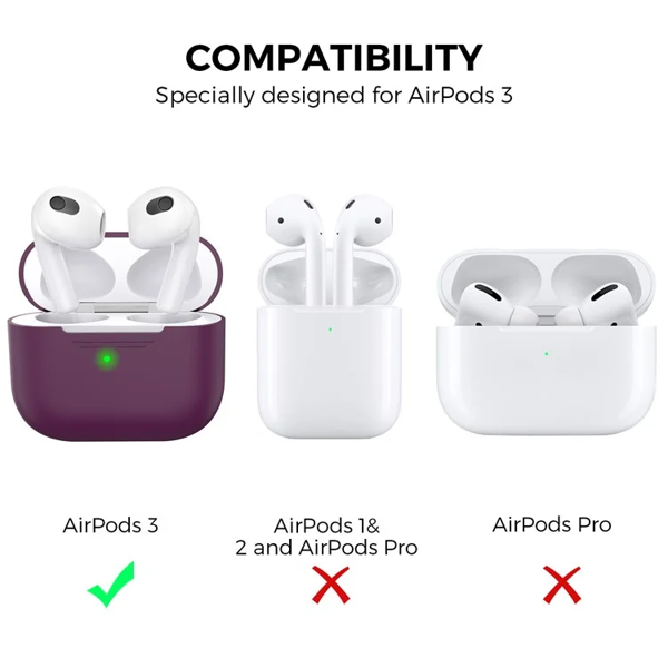 TVC 680901885E, Apple AirPods 3, Headphone Case, Wine Red