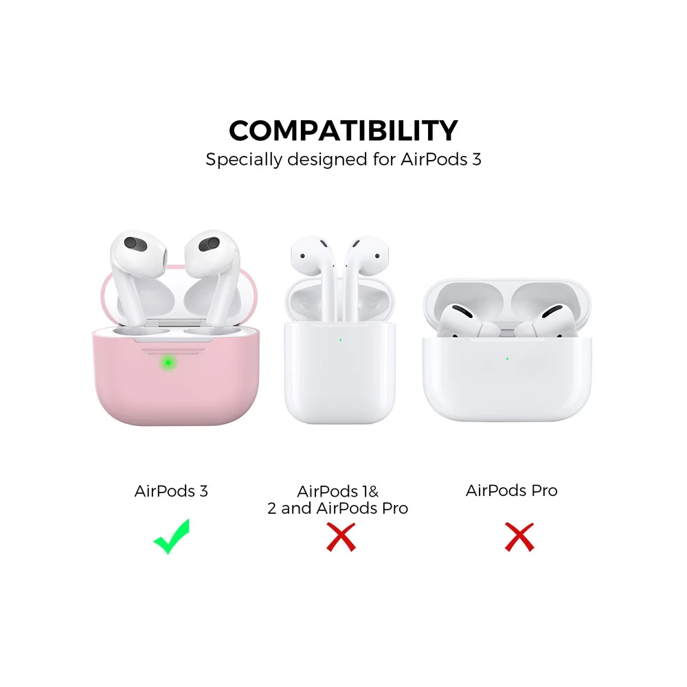 TVC 680901885D, Apple AirPods 3, Headphone Case, Pink