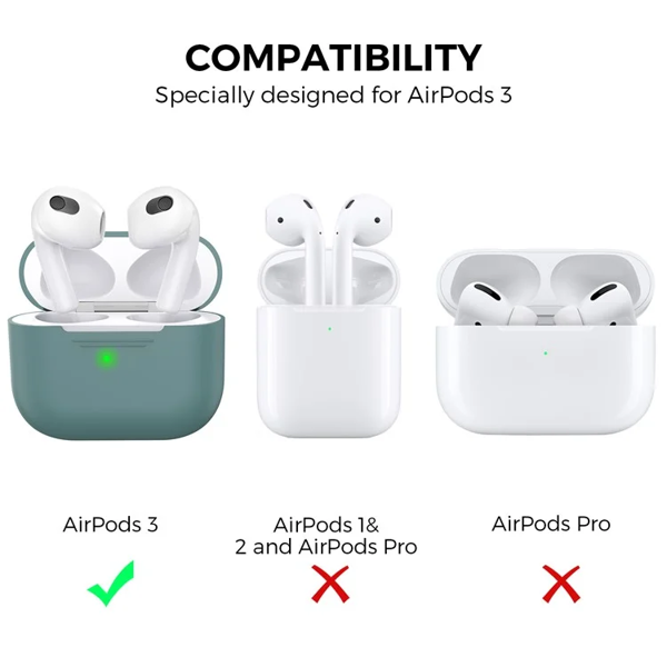 TVC 680901885A, Apple AirPods 3, Headphone Case, Green