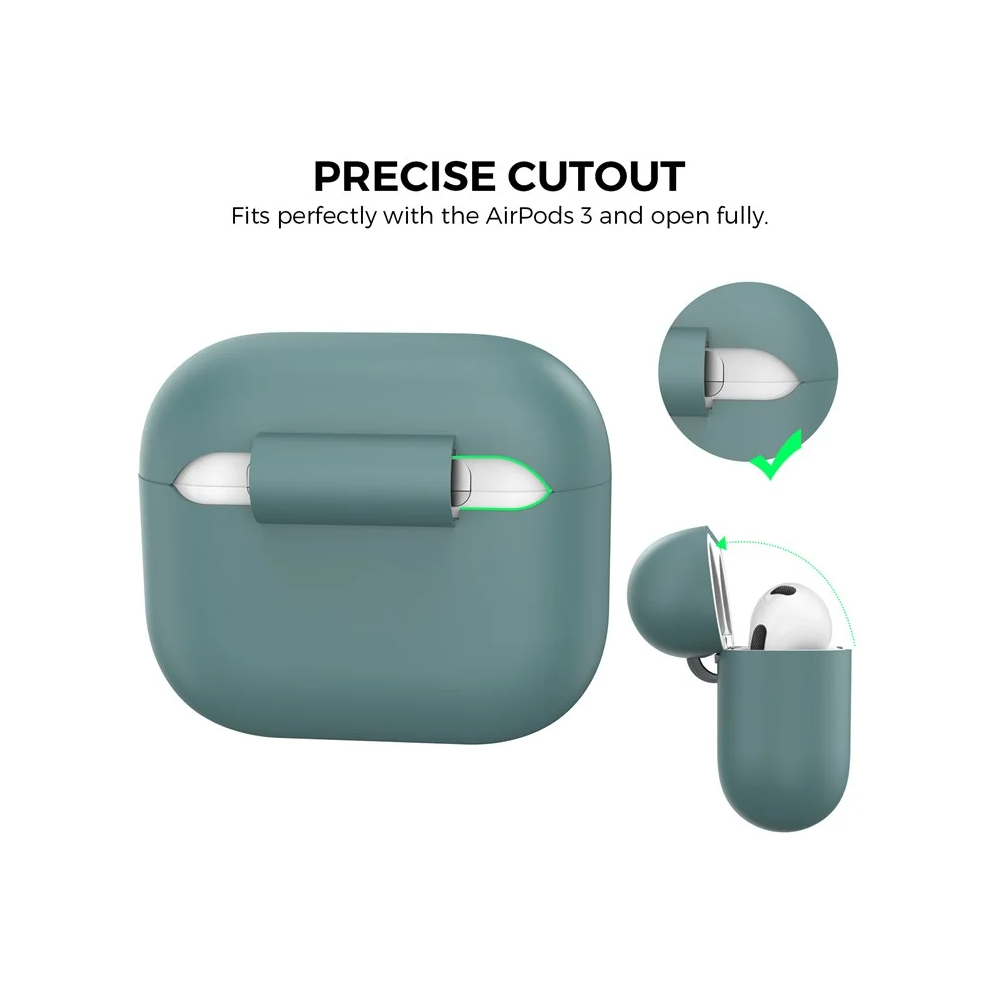 TVC 680901885A, Apple AirPods 3, Headphone Case, Green