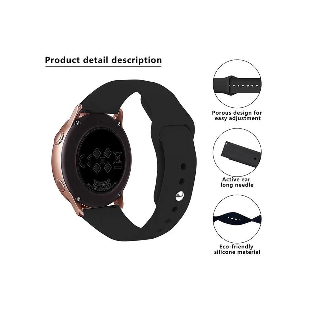 TVC 680607399F Kalebol KLB-GSNL-001, Samsung, Watch Strap, Black