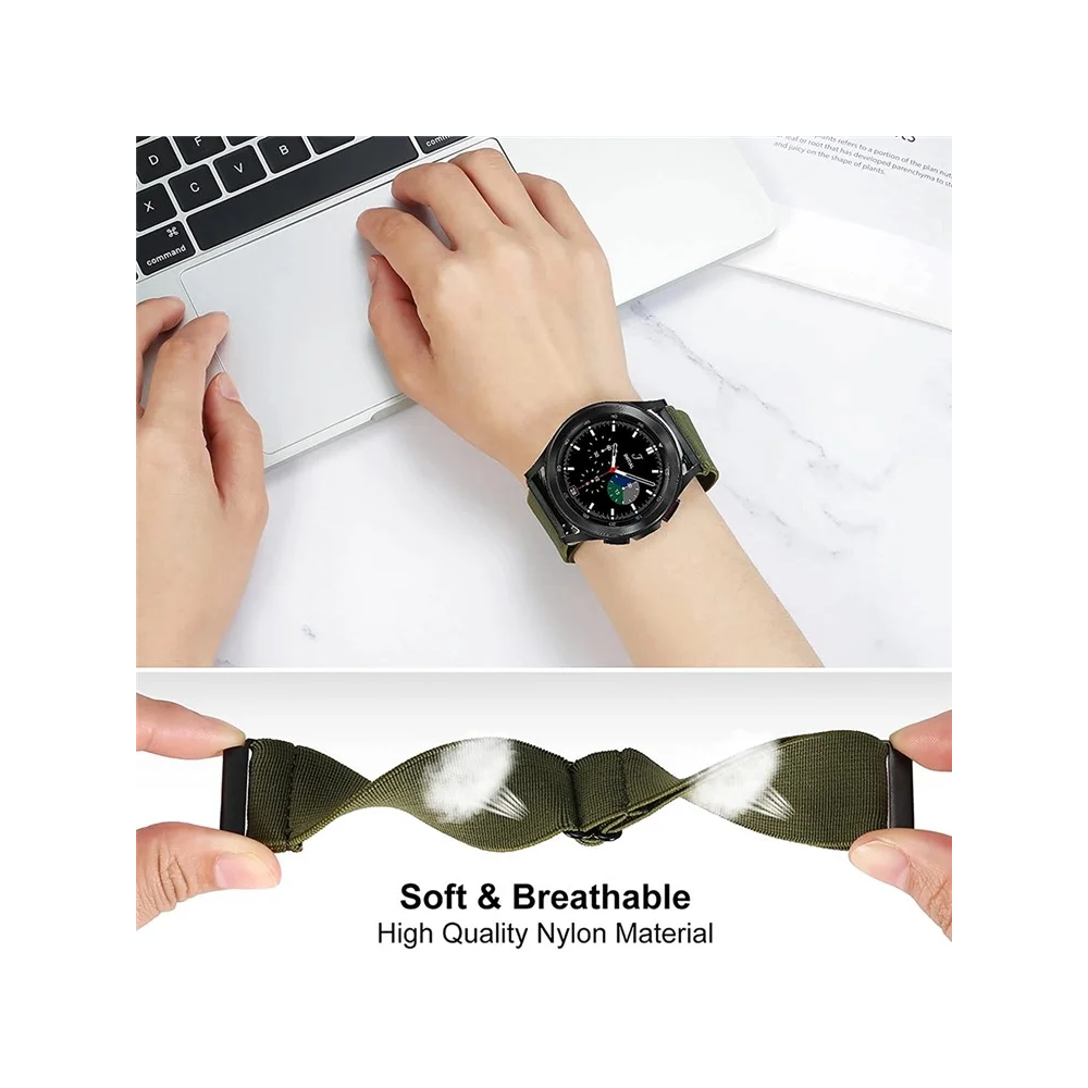 სმარტ საათის სამაჯური TVC 680608611N, Samsung Galaxy, Watch Strap, Green