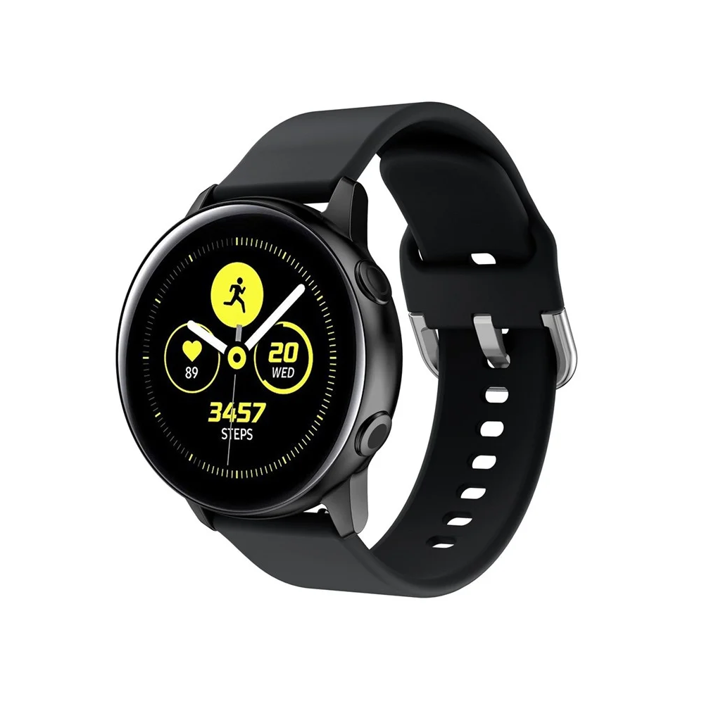 სმარტ საათის სამაჯური TVC 680601204A, Samsung Galaxy, Watch Strap, Black