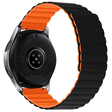 სმარტ საათის სამაჯური TVC 680604209A, Samsung Galaxy, Watch Strap, Black/Orange