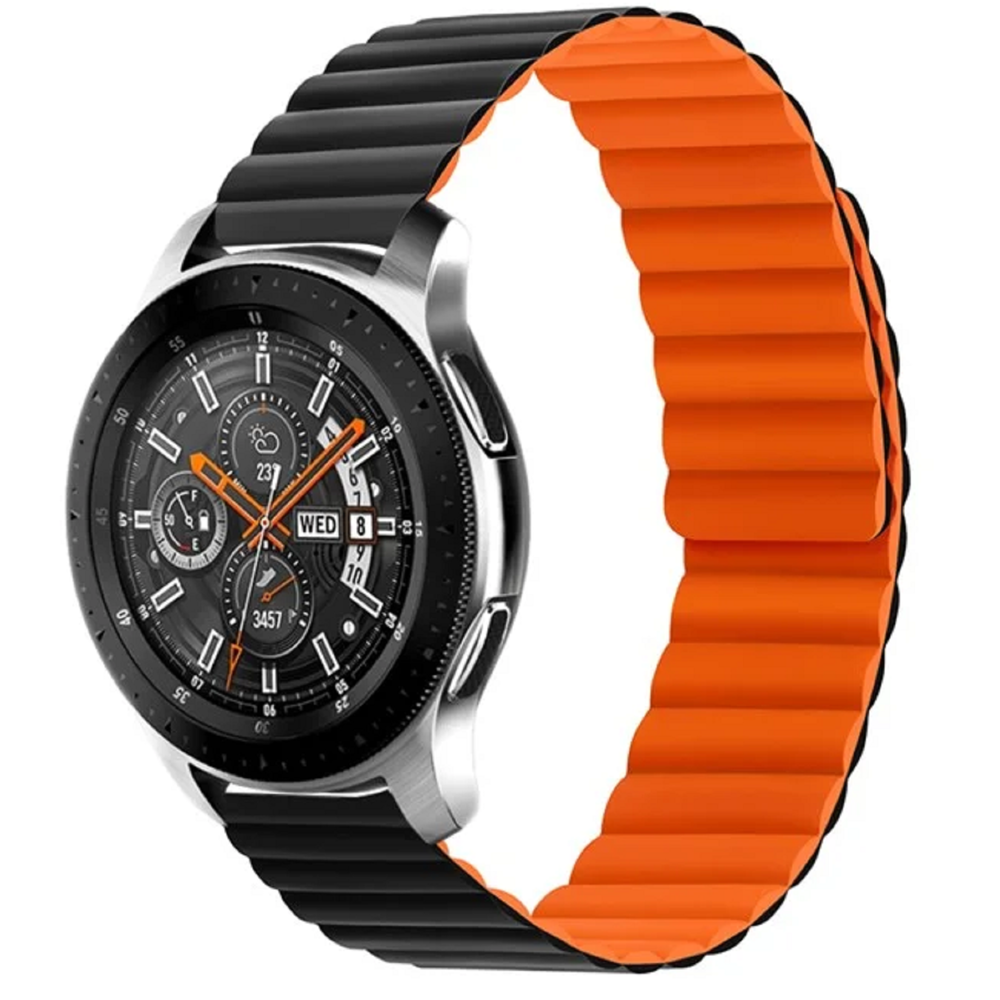 TVC 680604209A, Samsung Galaxy, Watch Strap, Black/Orange