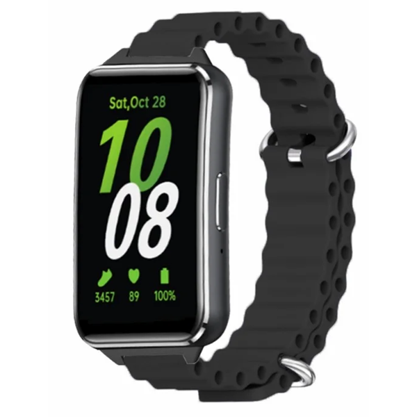 სმარტ საათის სამაჯური TVC 680609054D, Samsung Galaxy, Watch Strap, Black