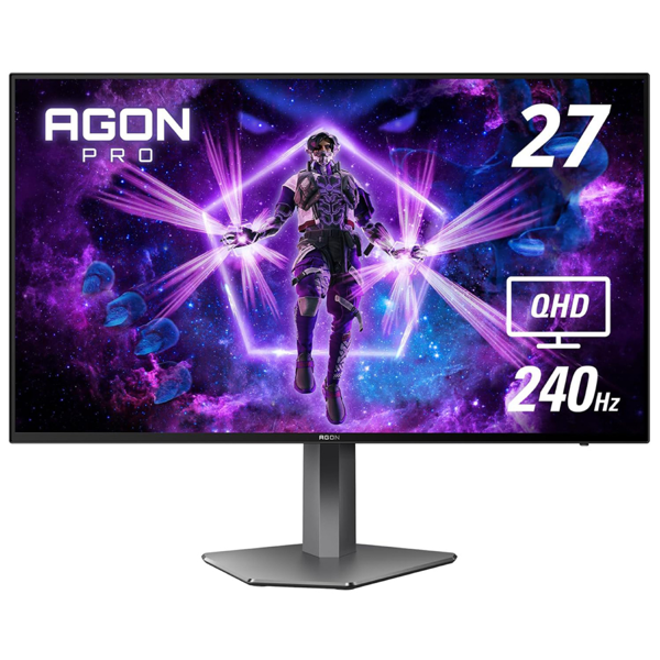 AOC AG276QZD AGON PRO, 27", Monitor, QHD, OLED, HDMI, DP, USB, Black