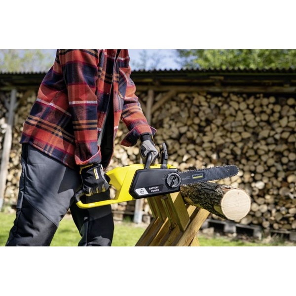 Karcher CNS 36-35, 35cm, Cordless Chainsaw, Black/Yellow