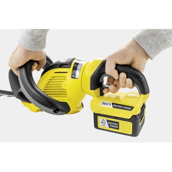 ბუჩქის საკრეჭი Karcher HGE 36-60, Hedge Trimmer, Black/Yellow