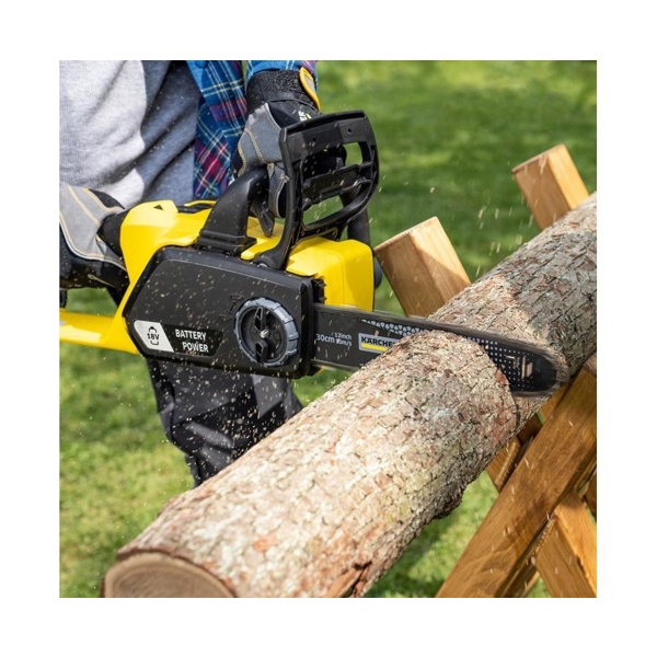  Karcher CSW18-30, 30cm, Cordless Chainsaw, Black/Yellow