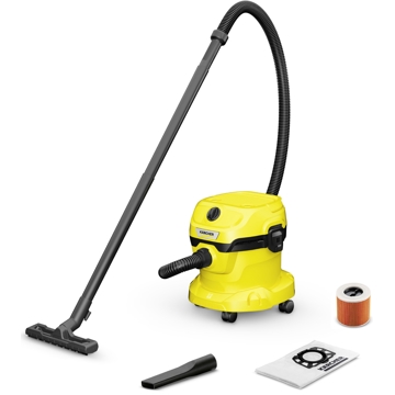 მტვერსასრუტი Karcher WD 2 PLUS V-12/4/18/C, 1000W, 2L, Vacuum Cleaner, Yellow