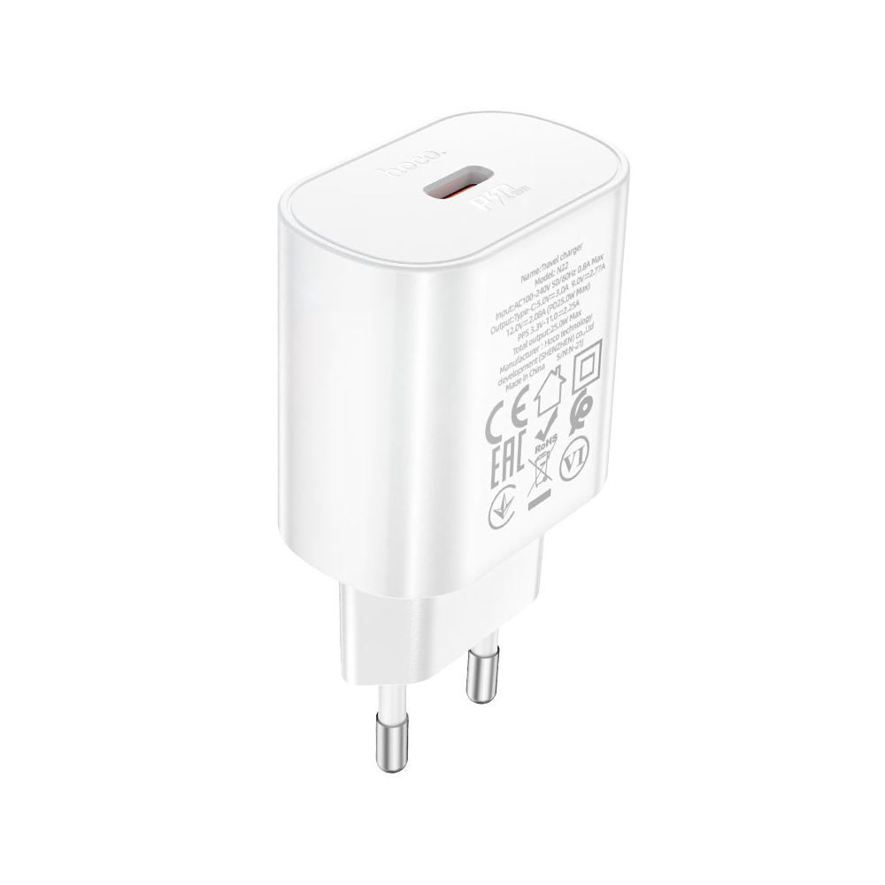 Hoco 6931474760067 N22 Jetta, 25W, Type-C, White