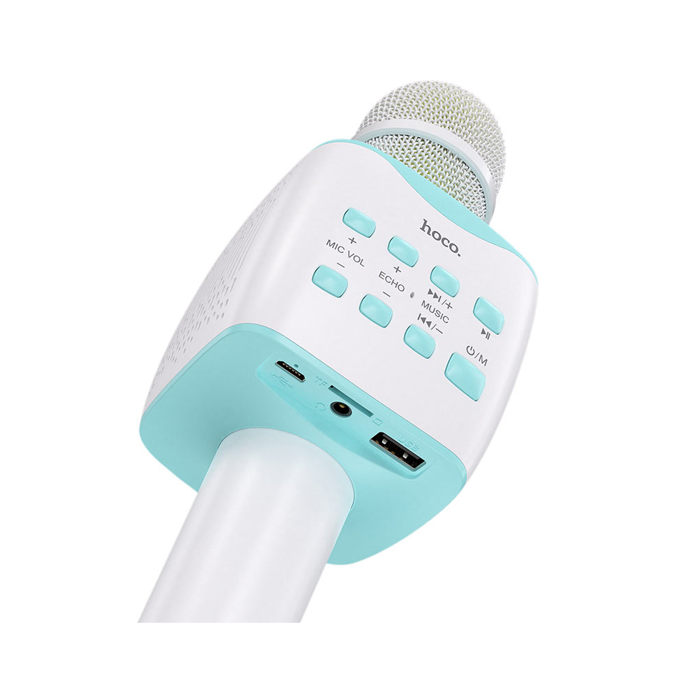 Hoco 6931474742308 BK5 Cantando, Karaoke Microphone, USB, BT, 3.5mm, Blue/White