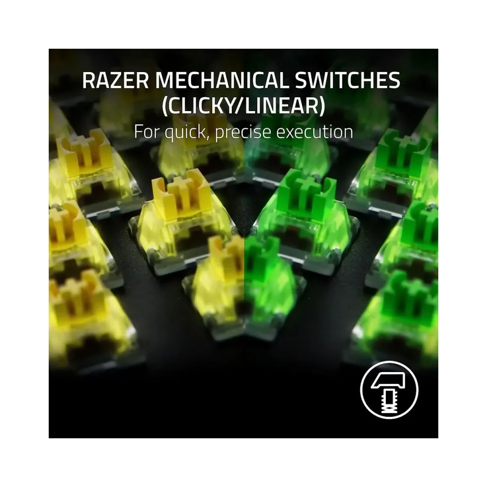 Razer RZ03-04700100-R3M1 BlackWidow V4 X, Wired, RGB, USB, Gaming Keyboard, Black