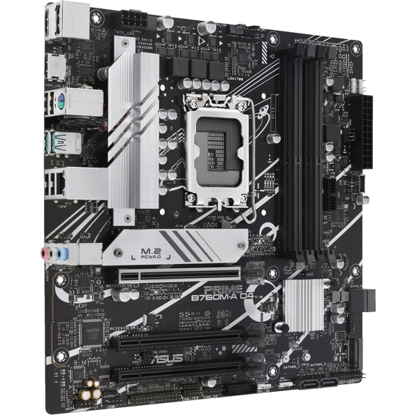 დედა დაფა Asus 90MB1D00-M1EAYC PRIME B760M-A D4-CSM, LGA 1700, DDR4, 128GB