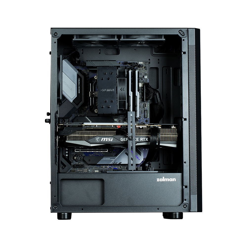 Zalman I4BLACK, Computer Case, MidT, ATX, micro-ATX, mini-ATX, USB 2.0, USB 3.0x2, Black