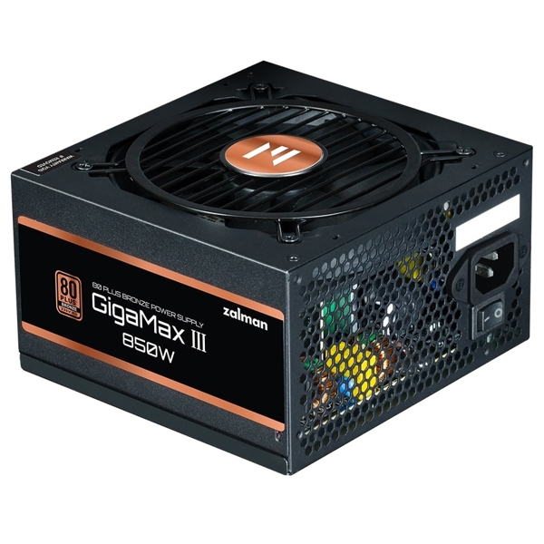 კვების ბლოკი Zalman ZM850-GV3 Gigamax 3, 850W, 80 Plus, Power Supply, Black