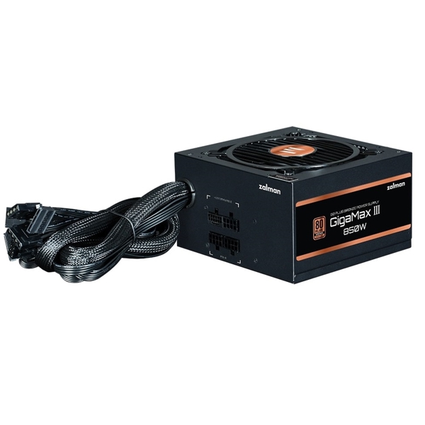 კვების ბლოკი Zalman ZM850-GV3 Gigamax 3, 850W, 80 Plus, Power Supply, Black