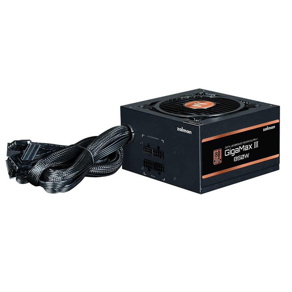 კვების ბლოკი Zalman ZM850-GV3 Gigamax 3, 850W, 80 Plus Bronze, Power Supply, Black