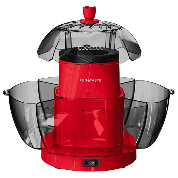 პოპკორნის აპარატი Cecotec 4861 Fun&Taste, 1200W, Popcorn Machine, Red/Black