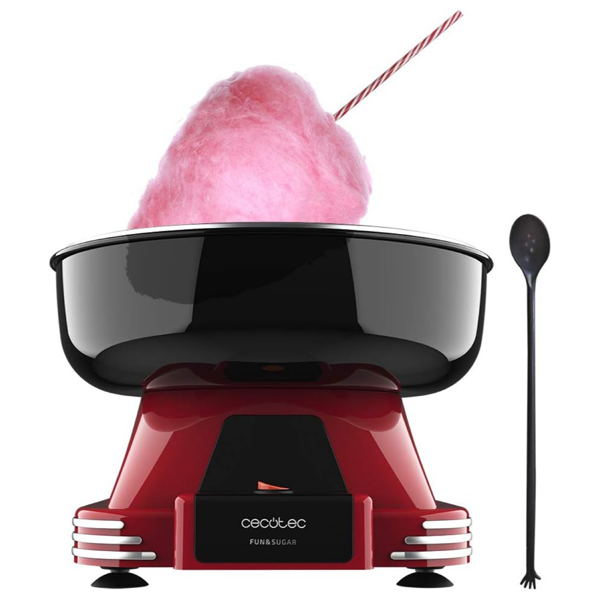 ბამბის ნაყინის აპარატი Cecotec 4257 Fun&Sugar, 500W, Cotton Candy Maker, Black/Red