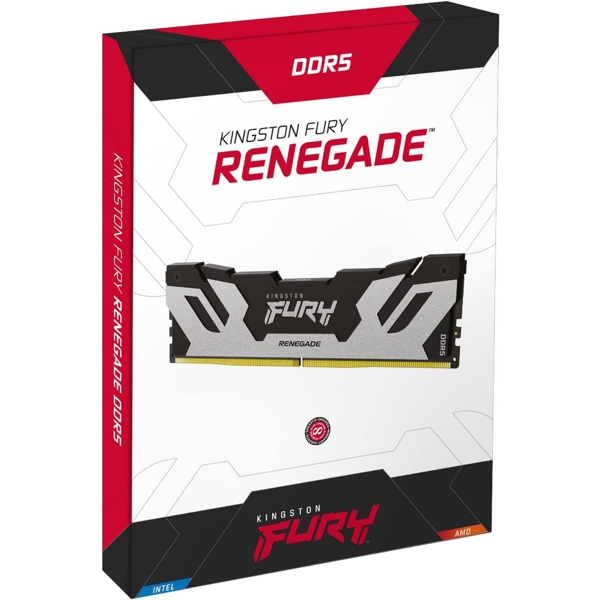 ოპერატიული მეხსიერება Kingston KF564C32RSK2-64 Fury Renegade, RAM 64GB, DDR5 DIMM, 6400MHz