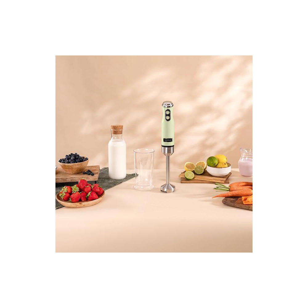 ხელის ბლენდერი Cecotec 3945 Power Retro, 1200W, 0.5L, Hand Blender, Green