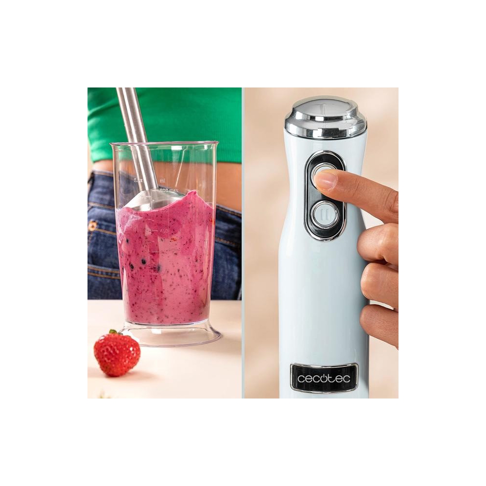 Cecotec 3938 Power Retro, 1200W, 500ML, Blender, Blue