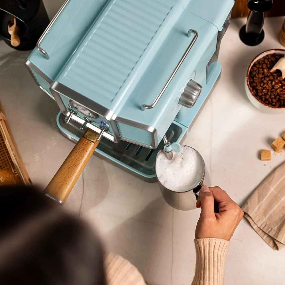 Cecotec 1628 Power Espresso 20 Tradizionale, 1350W, 1.5L, Coffee Machine, Light Blue